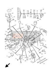 5MLH21150100, Wire, Plus Lead, Yamaha, 1